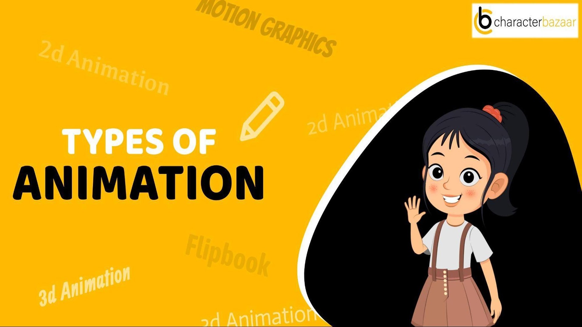 An illustration or feature image of the blog types of animation with a cute girl