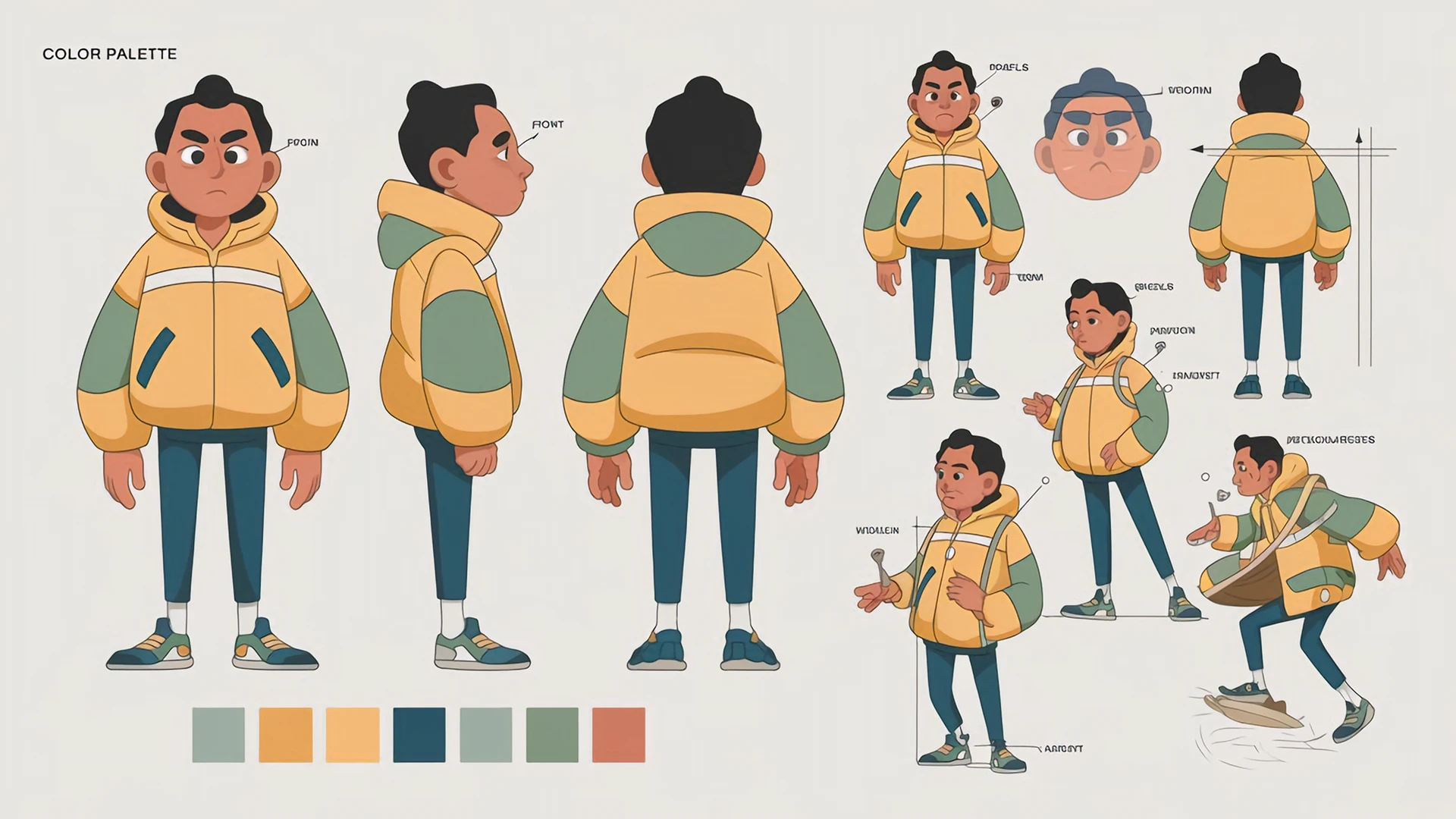 Image of a Character Model Sheet: Essential Reference for Animators