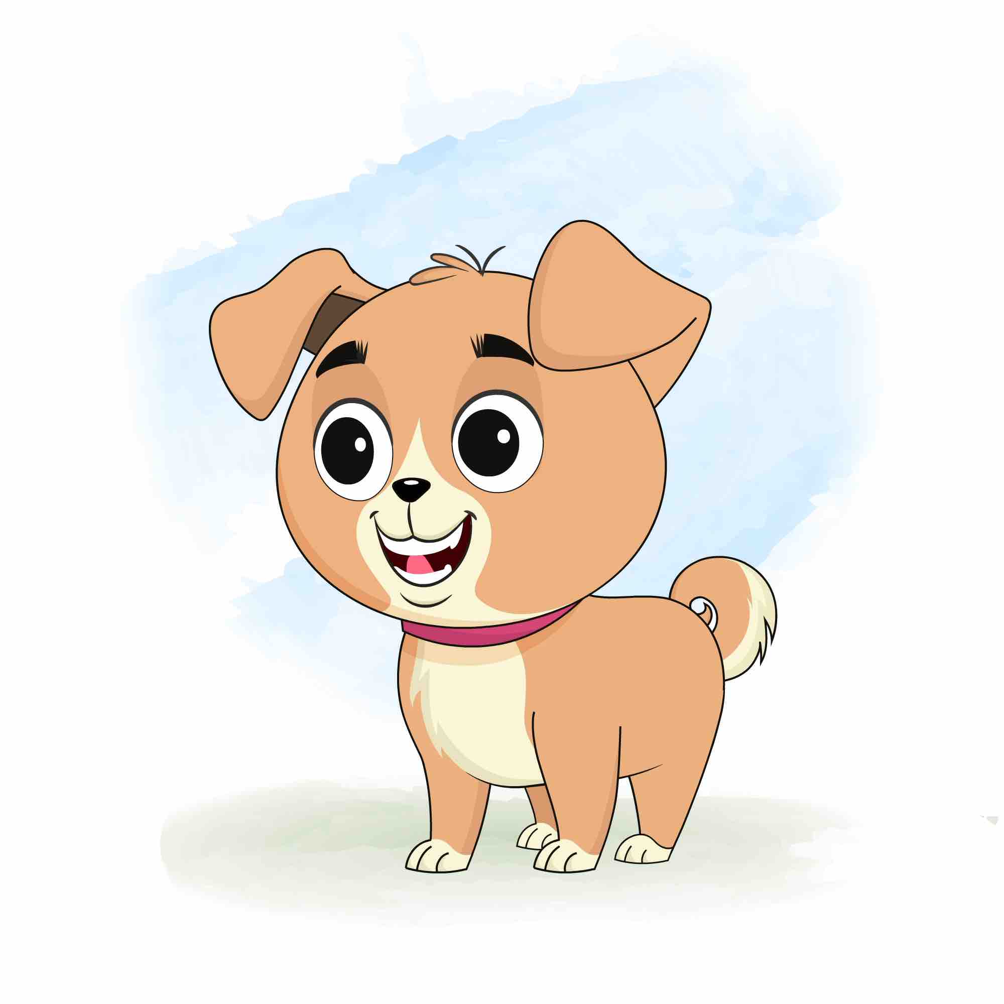 A little dog talking animated cartoon character aka rocky the dog