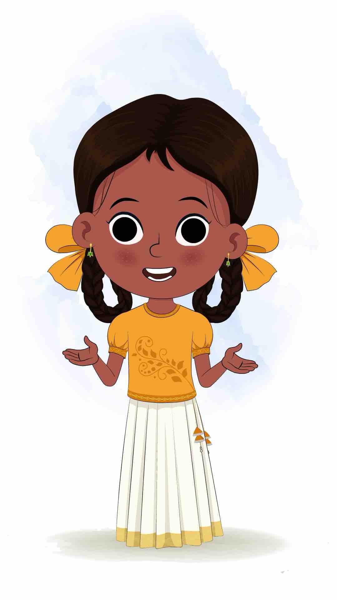 A little girl talking animated cartoon character aka tara