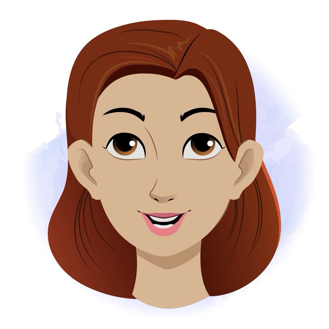 A female nurse animated cartoon face with different facial expressions aka miss.teresa