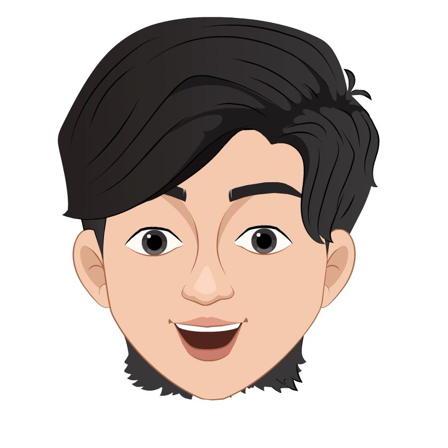 A Korean young boy animated cartoon face with different facial expressions AKA michael