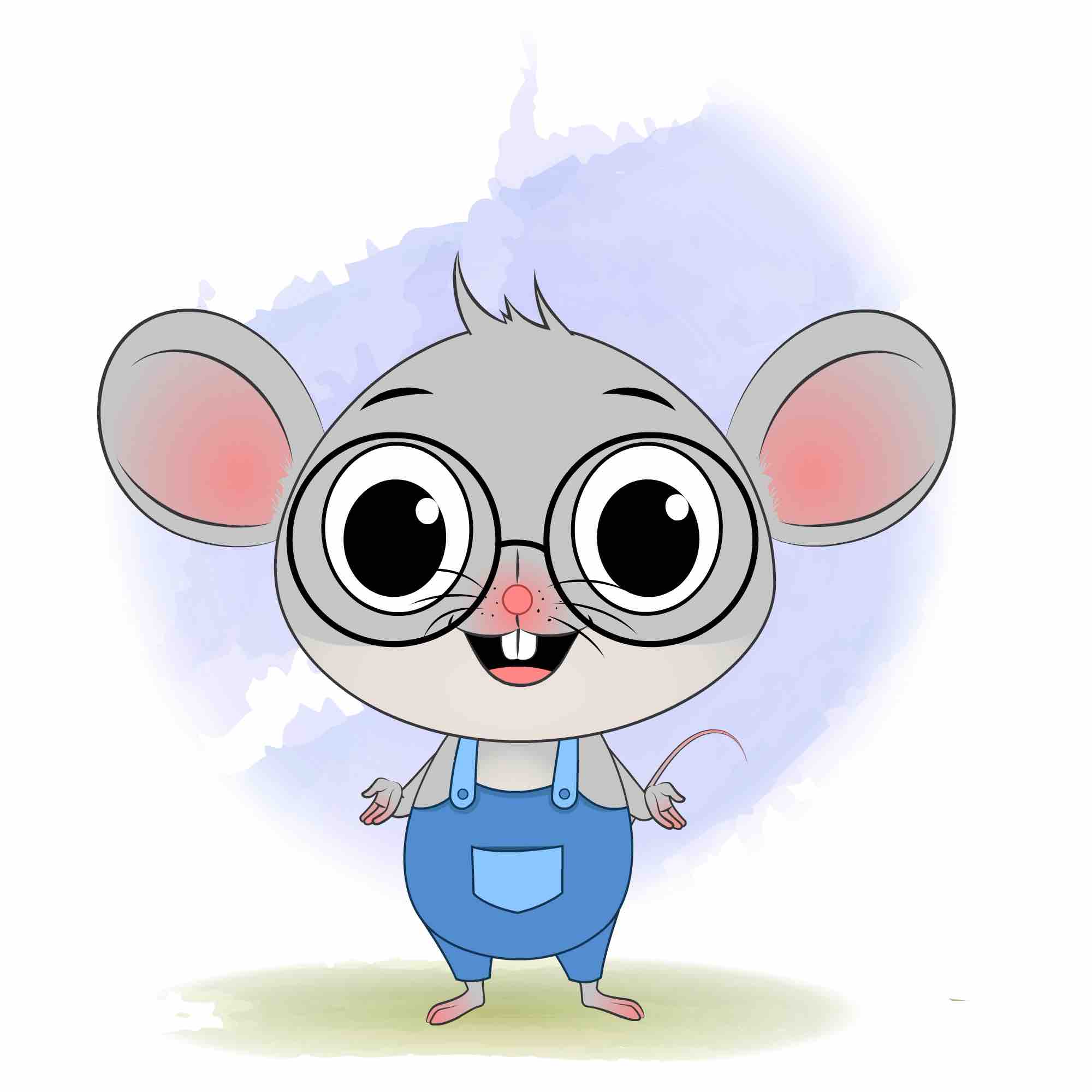 A cute mouse talking animated cartoon character aka miles the mouse