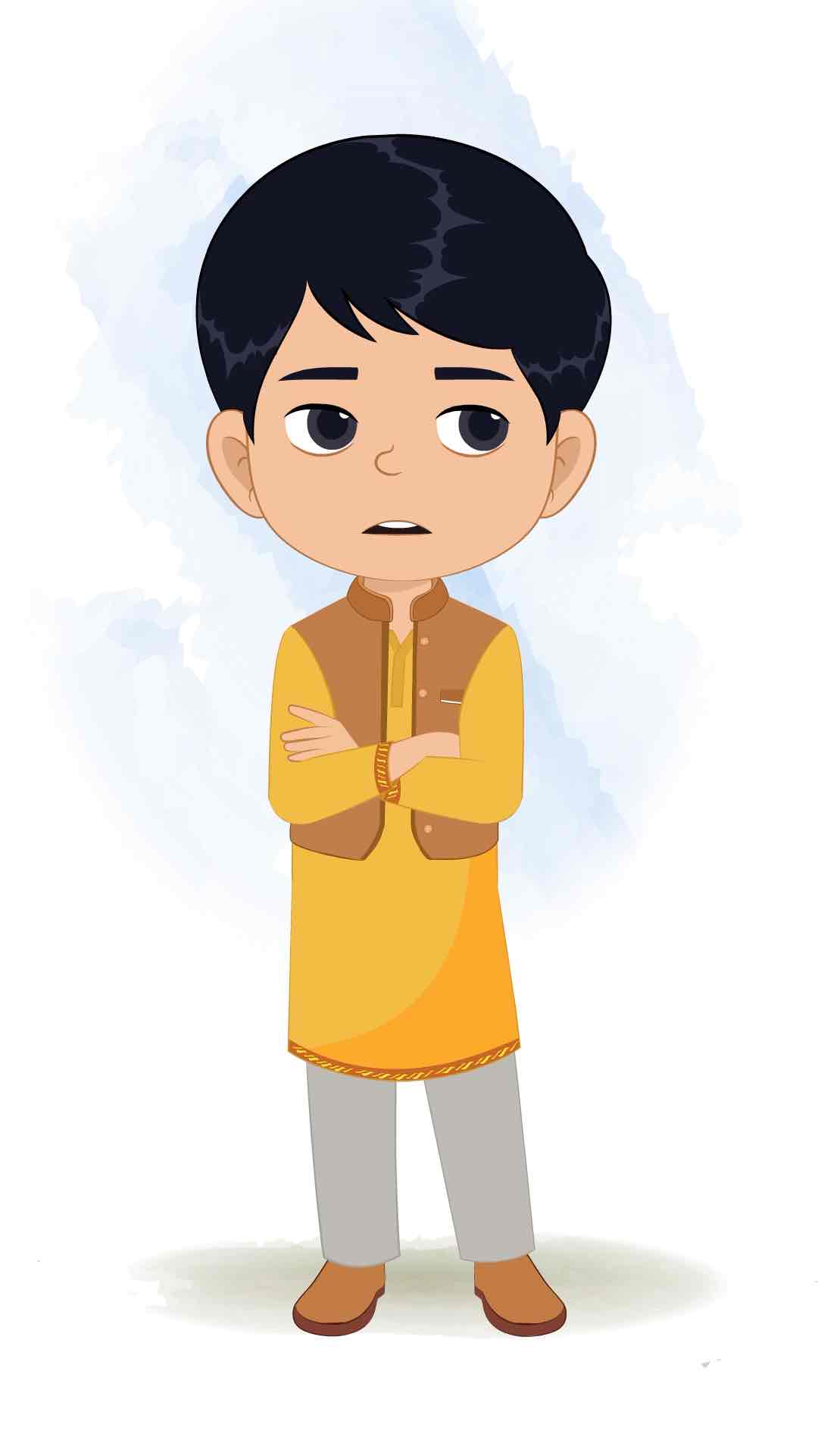 An annoyed Indian boy animated cartoon character aka ishaanIannoyed boy,unhappy boy,angry boy,annoyed kid,unhappy kid,angry kid,annoyed,unhappy,angry,vector,illustration,graphic,clipart,cartoon,ishaan