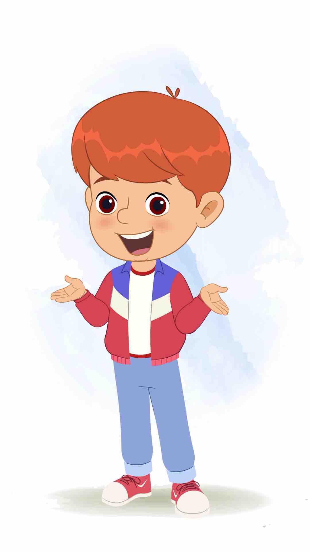 A cool boy talking animated cartoon character aka max