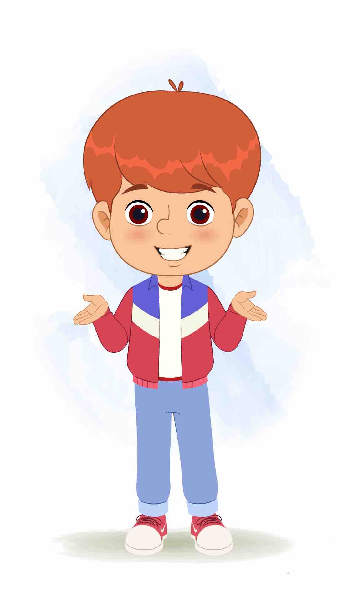 A cool boy talking animated cartoon character aka max