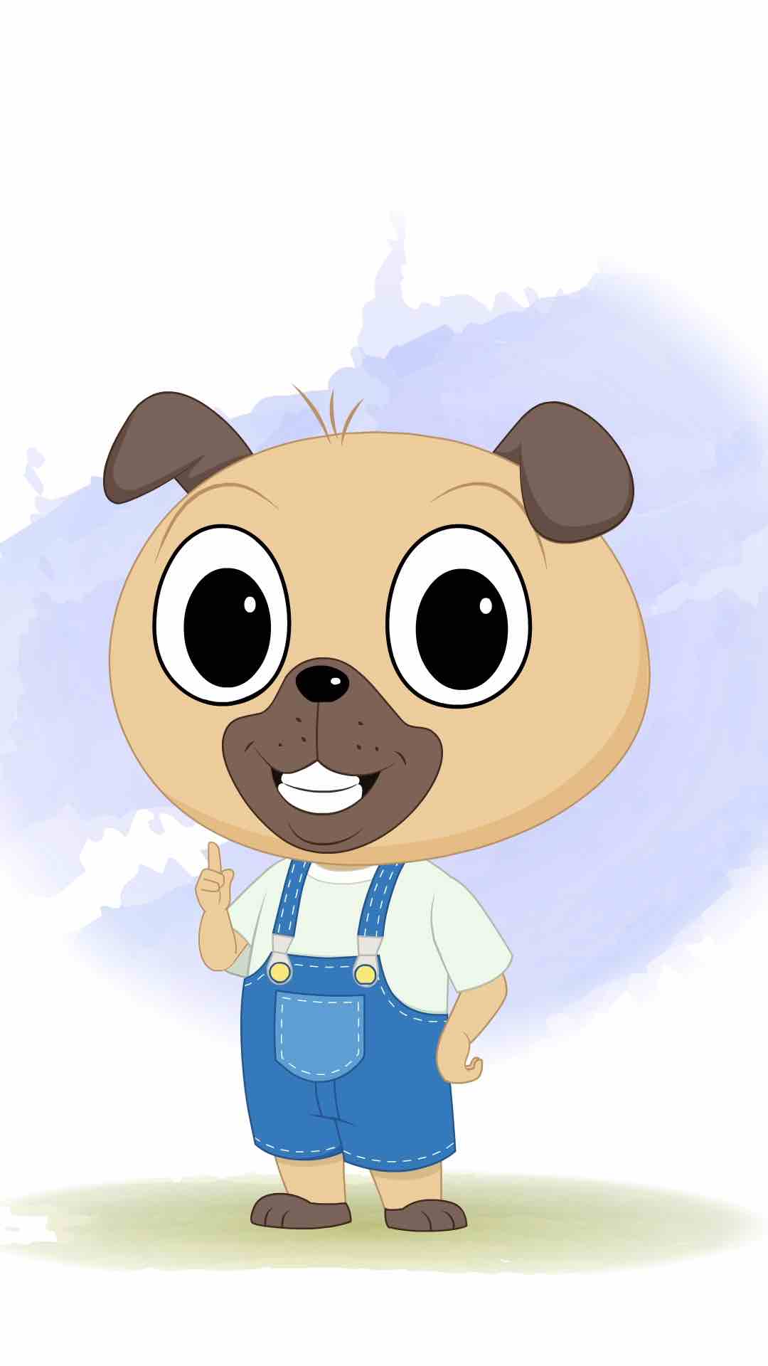 A little dog talking animated cartoon character aka duffy the dog